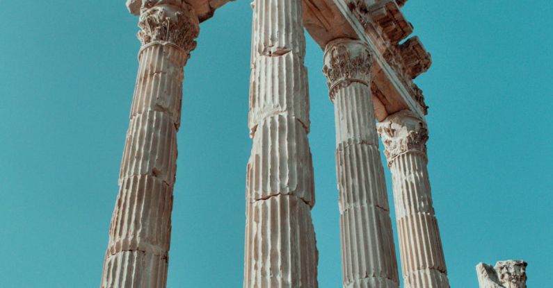 Marble Accents - The ancient ruins of the temple of persephone