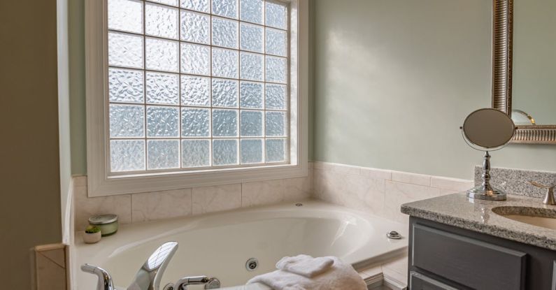 Bathroom - White Ceramic Bathtub Near White Ceramic Bathtub