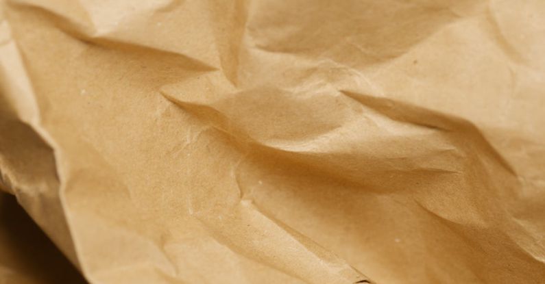 Recycled Materials - Crumpled Brown Paper